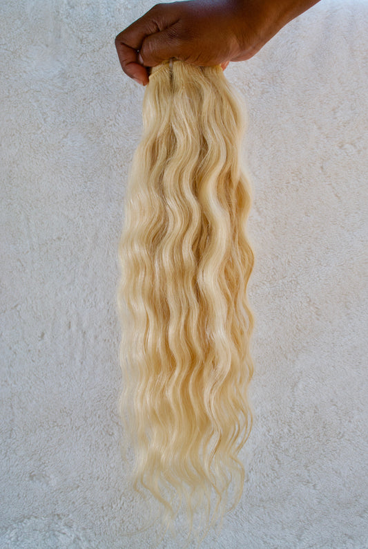 Raw Blonde Wavy Hair